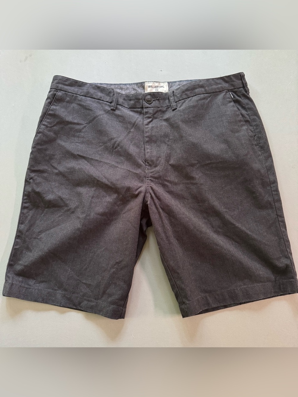 Billabong Chino Shorts Gray W38 Men's Regular Fit Casual Streetwear